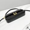 6930d99d6e68136f4d9b18df Hot Selling Genuine BALENCIAGA Hourglass Crossbody Bag in Black and Gold Plain Texture - Large Size
