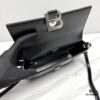 In Stock! Small Size [Black Silver Plain Weave] BALENCIAGA Hourglass Crossbody Bag
