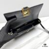 In Stock! Small Size [Black and Gold Plain Texture] BALENCIAGA Hourglass Crossbody Bag