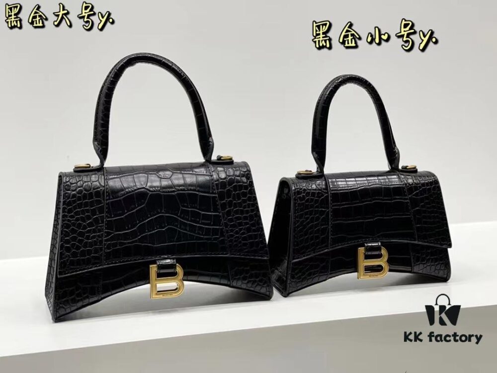 6930d9d26e68136f4d9b1928 Balenciaga Hourglass Bag Crocodile Black