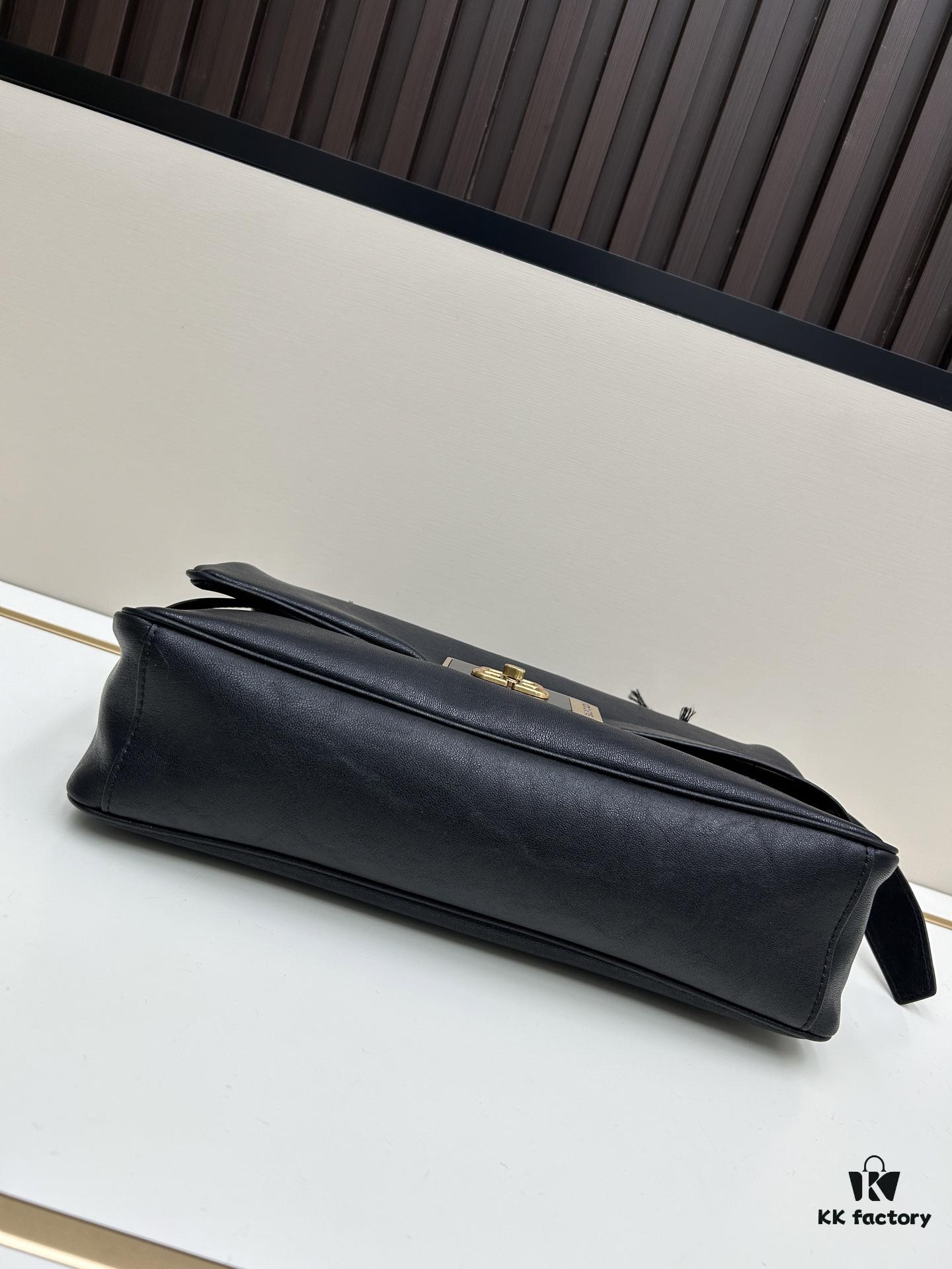 6930d9eb6e68136f4d9b194a Large Size Luxury Commuter Bag 💜 MODU FLAP CHAIN BAG in Premium Imported Full-Grain Leather