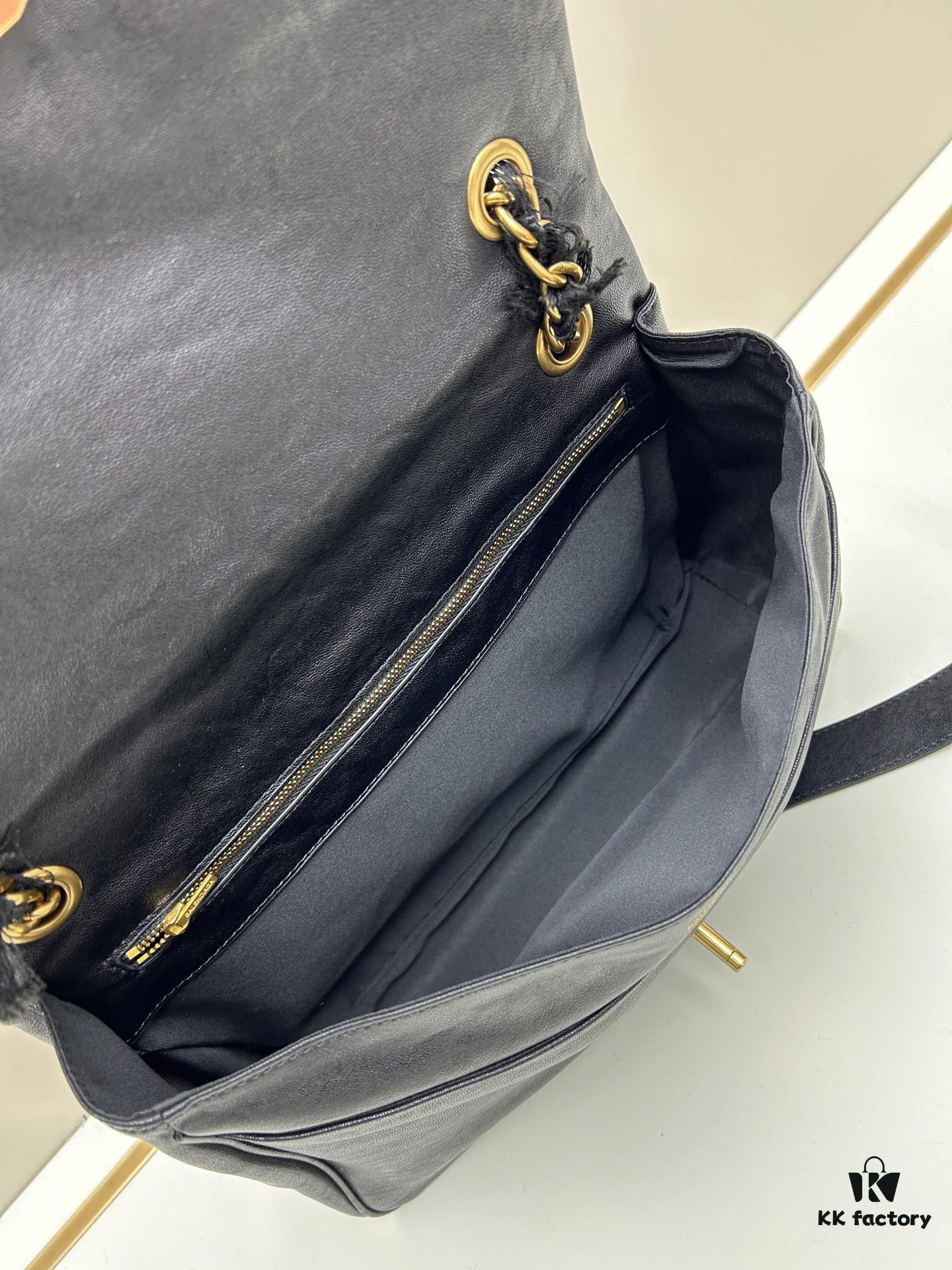 6930d9ed6e68136f4d9b194c Large Size Luxury Commuter Bag 💜 MODU FLAP CHAIN BAG in Premium Imported Full-Grain Leather