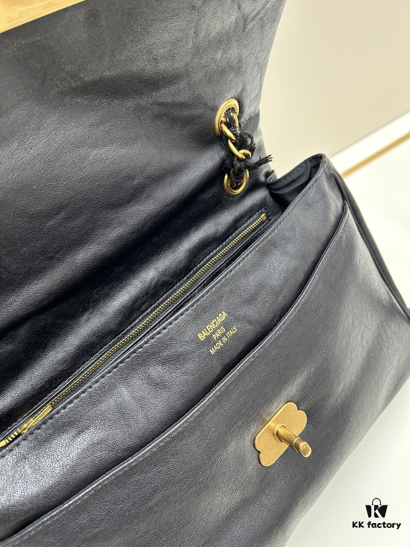 6930d9ee6e68136f4d9b194d Large Size Luxury Commuter Bag 💜 MODU FLAP CHAIN BAG in Premium Imported Full-Grain Leather