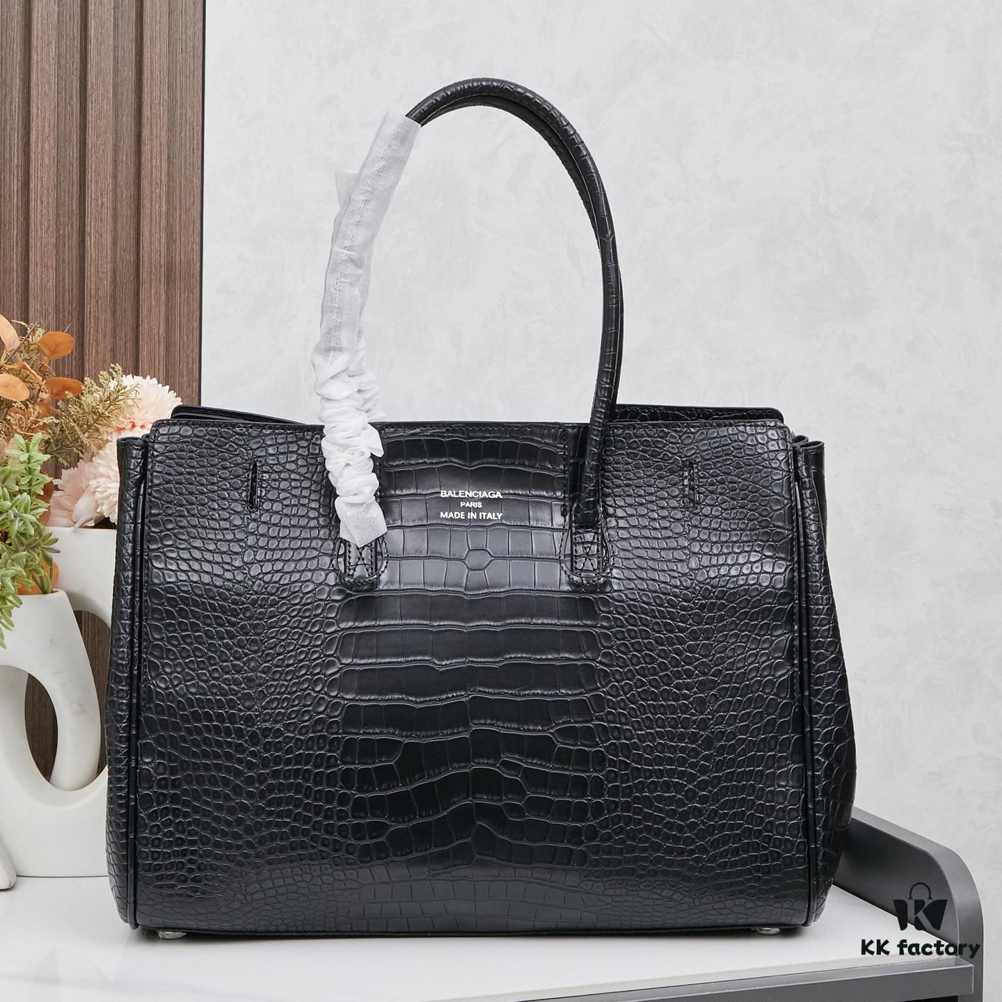 6930da276e68136f4d9b199a Large Paris Fashion 2025 Sky-High Balenciaga Belair Carry All Handbag