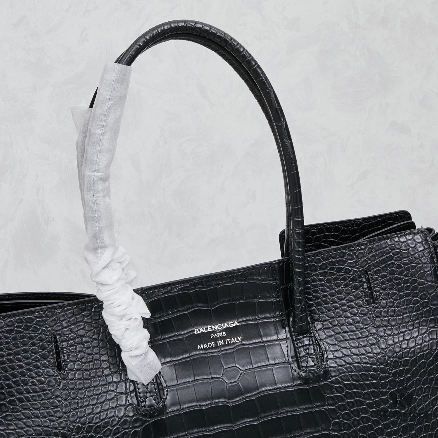 6930da286e68136f4d9b199c Large Paris Fashion 2025 Sky-High Balenciaga Belair Carry All Handbag