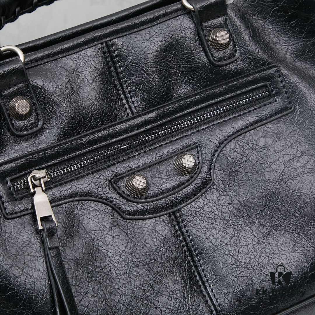 6930da736e68136f4d9b19f6 Street King! Balenciaga Motorcycle Bag with Studs