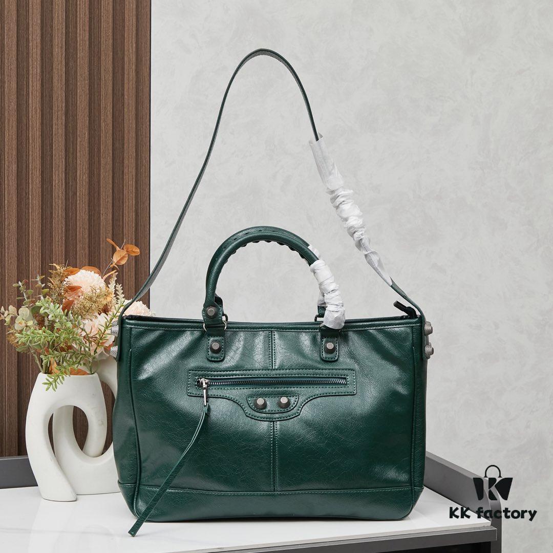 6930da756e68136f4d9b19fb Streetwear Statement! Balenciaga Motorcycle Bag with Studs