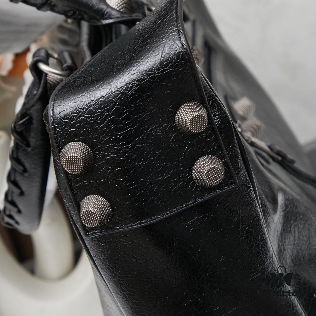 6930da7e6e68136f4d9b1a08 Street King! Balenciaga Motorcycle Bag with Studs
