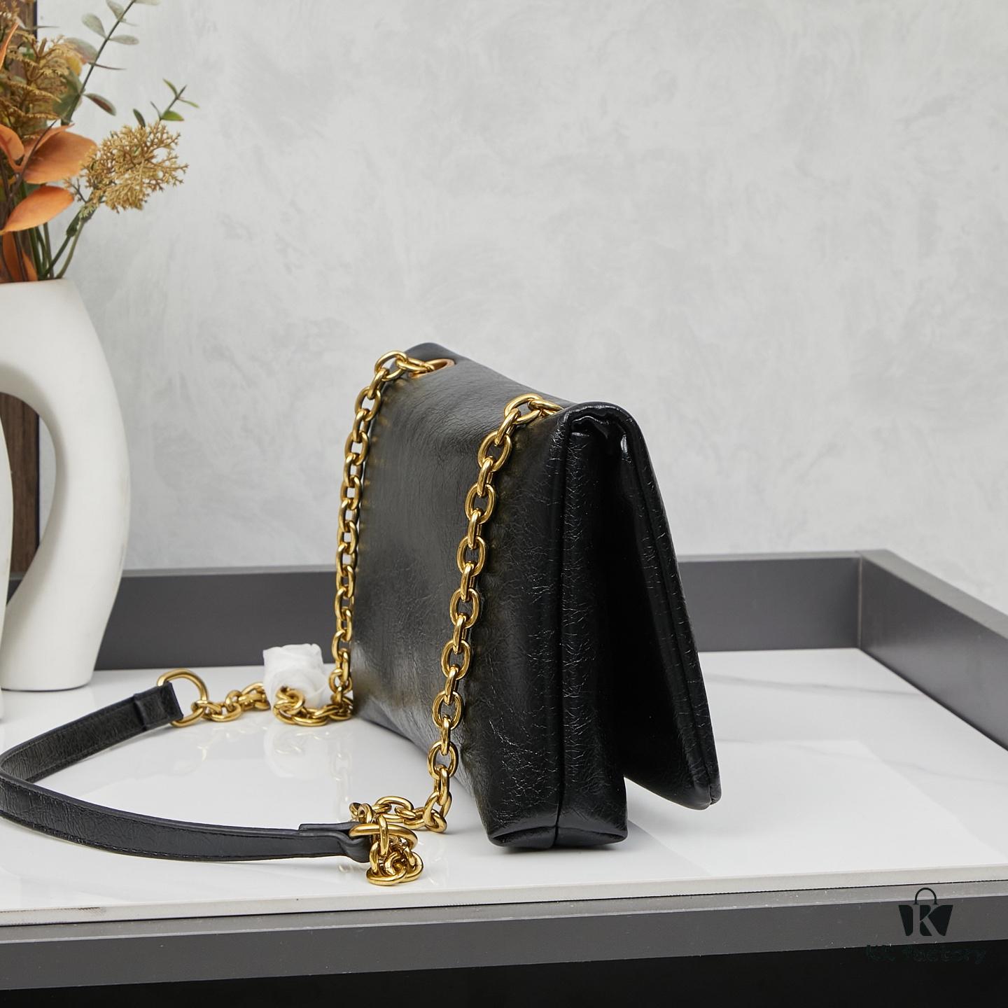 6930daa26e68136f4d9b1a3d Black and Silver Bally x Monaco Puff Bag with Box