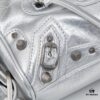 6930daed6e68136f4d9b1aa3 Balenciaga Mini Citi Motorcycle Bag - Small Size Black Silver Tote