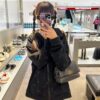 Balenciaga Monaco Puff Black and Silver with Box