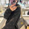 Balenciaga Monaco Puff Black and Silver with Box