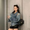 Balenciaga Monaco Puff Black and Silver with Box