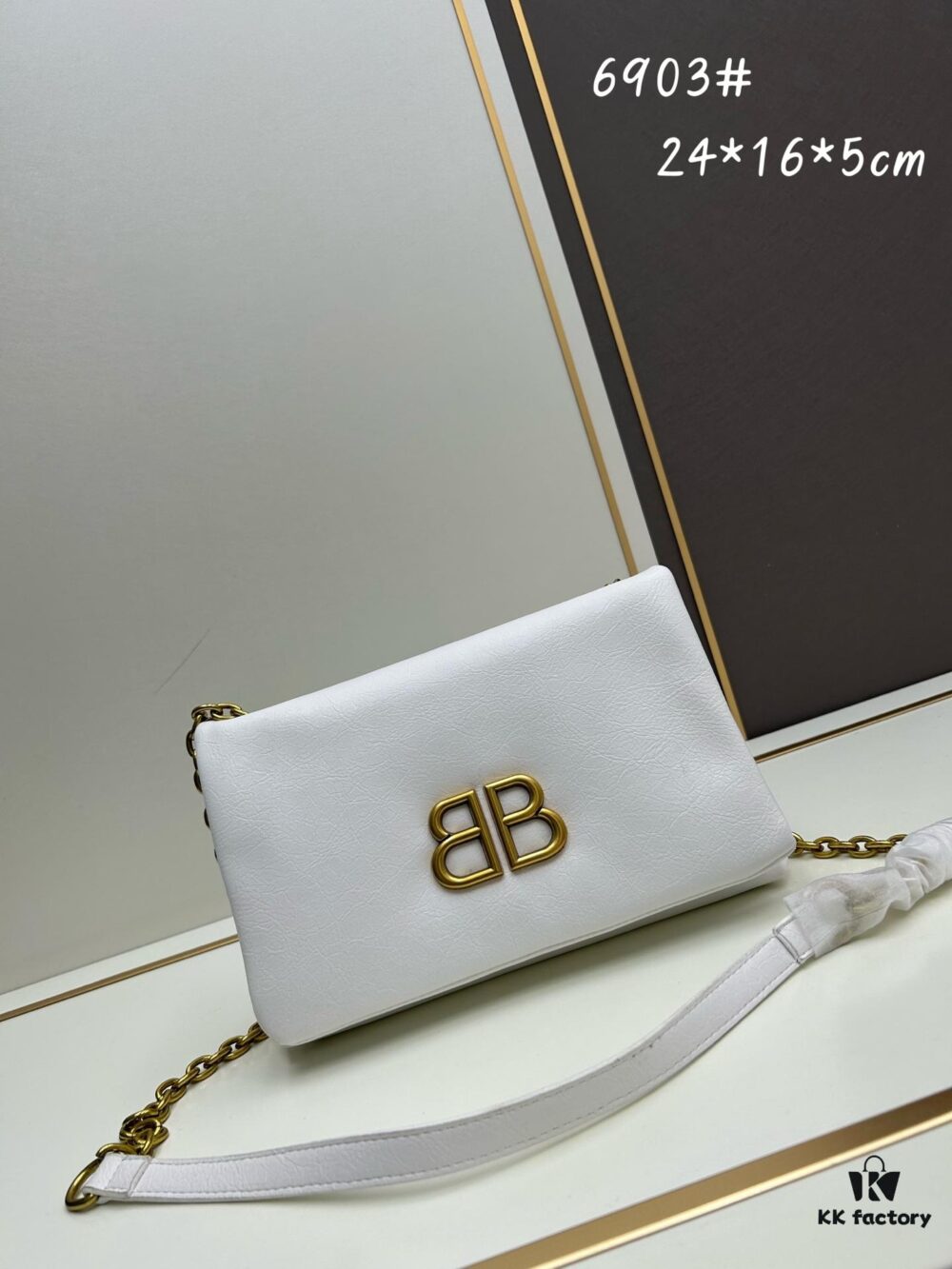6930db516e68136f4d9b1b14 Balenciaga Monaco Puff Black and Silver Bag with Box