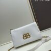 6930db516e68136f4d9b1b14 Balenciaga Monaco Puff Black and Silver Bag with Box