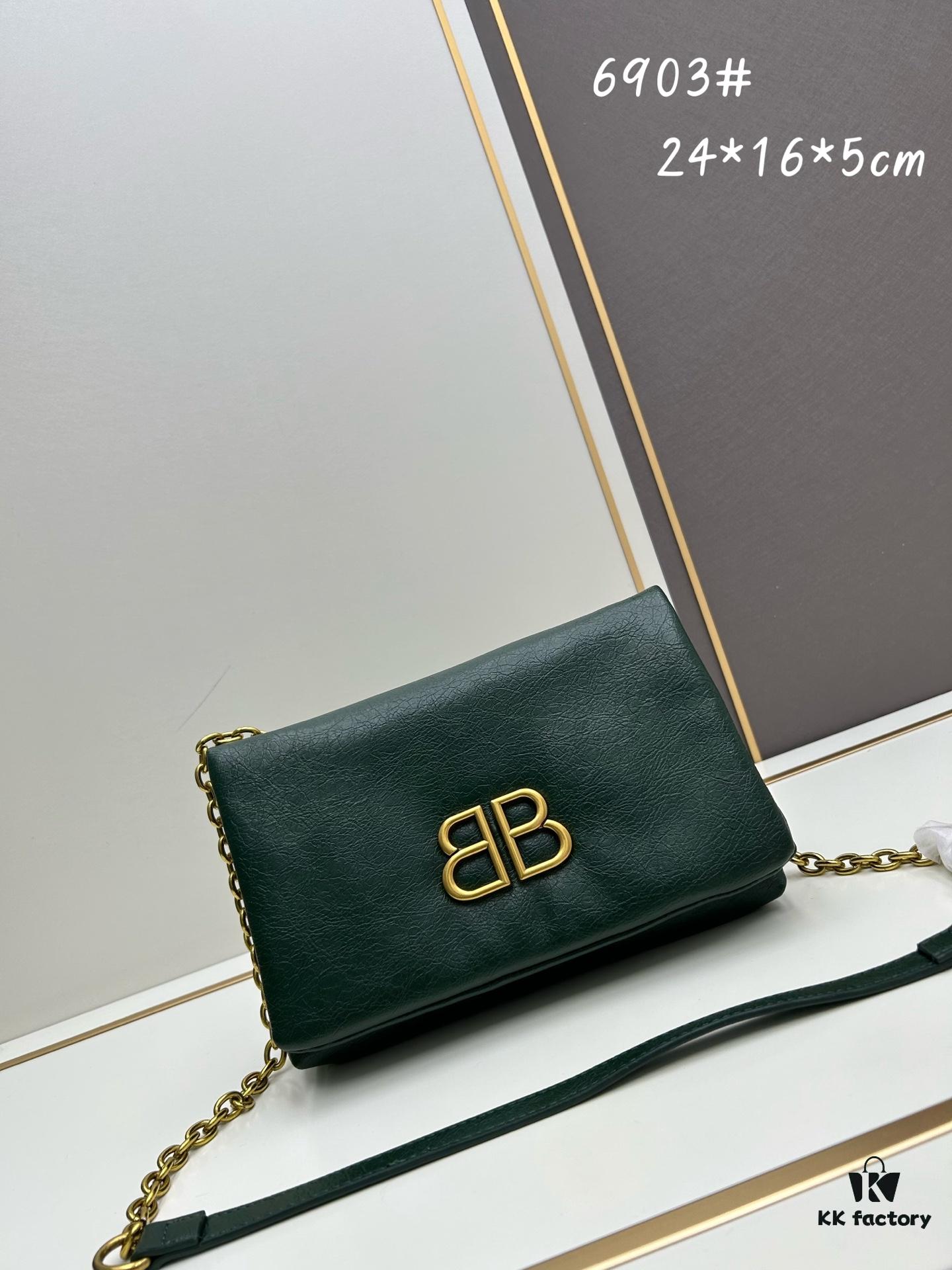 6930db536e68136f4d9b1b15 Balenciaga Monaco Puff Black and Silver with Box