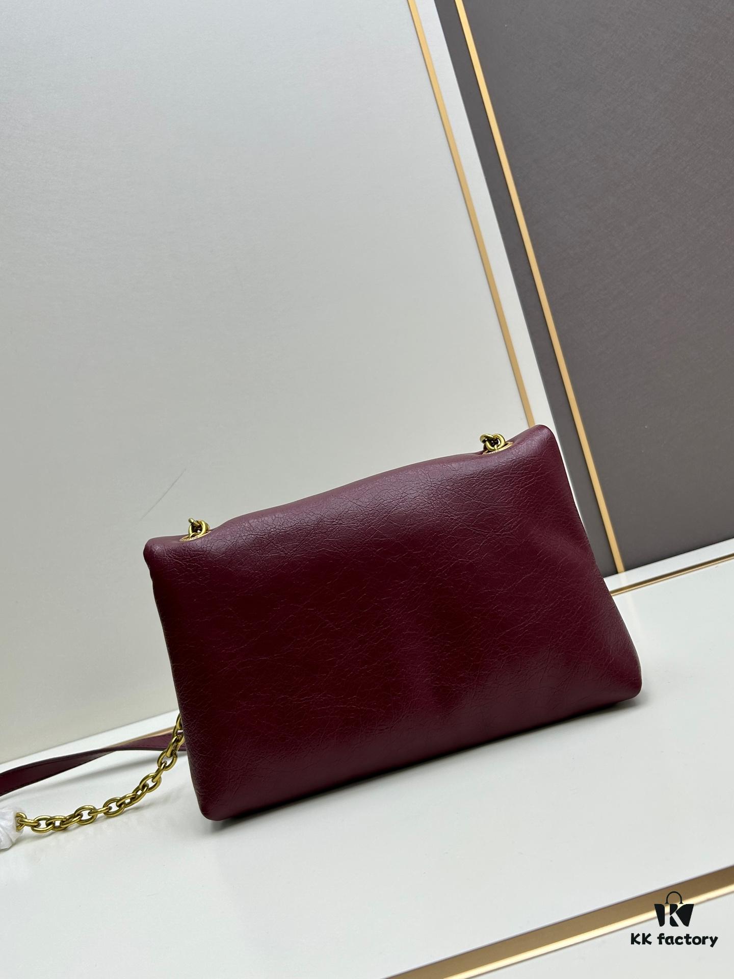Balenciaga Monaco Puff Black and Silver Bag with Box