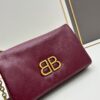 Balenciaga Monaco Puff Black and Silver Bag with Box
