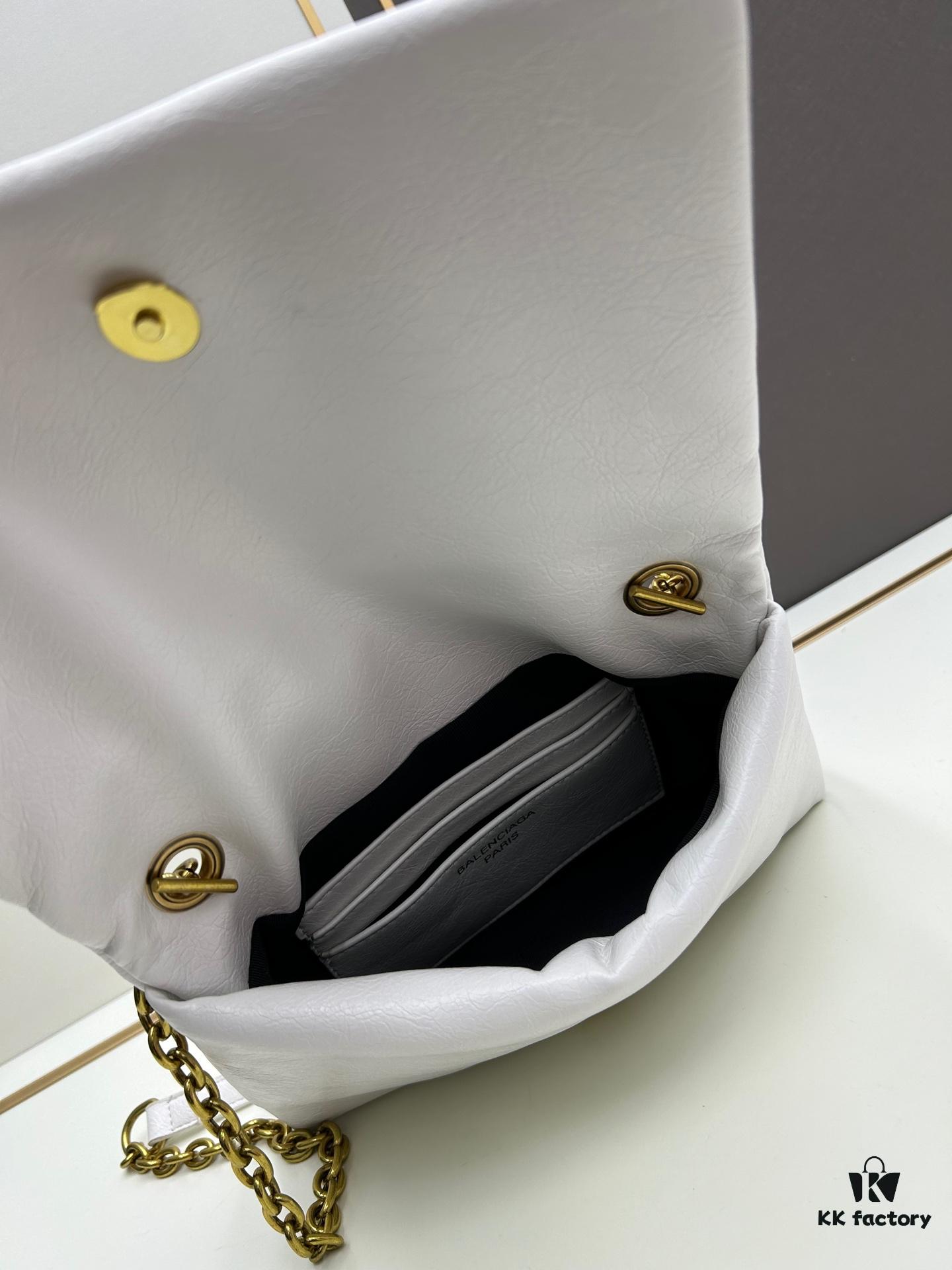 6930db716e68136f4d9b1b33 Balenciaga Monaco Puff Black and Silver Bag with Box