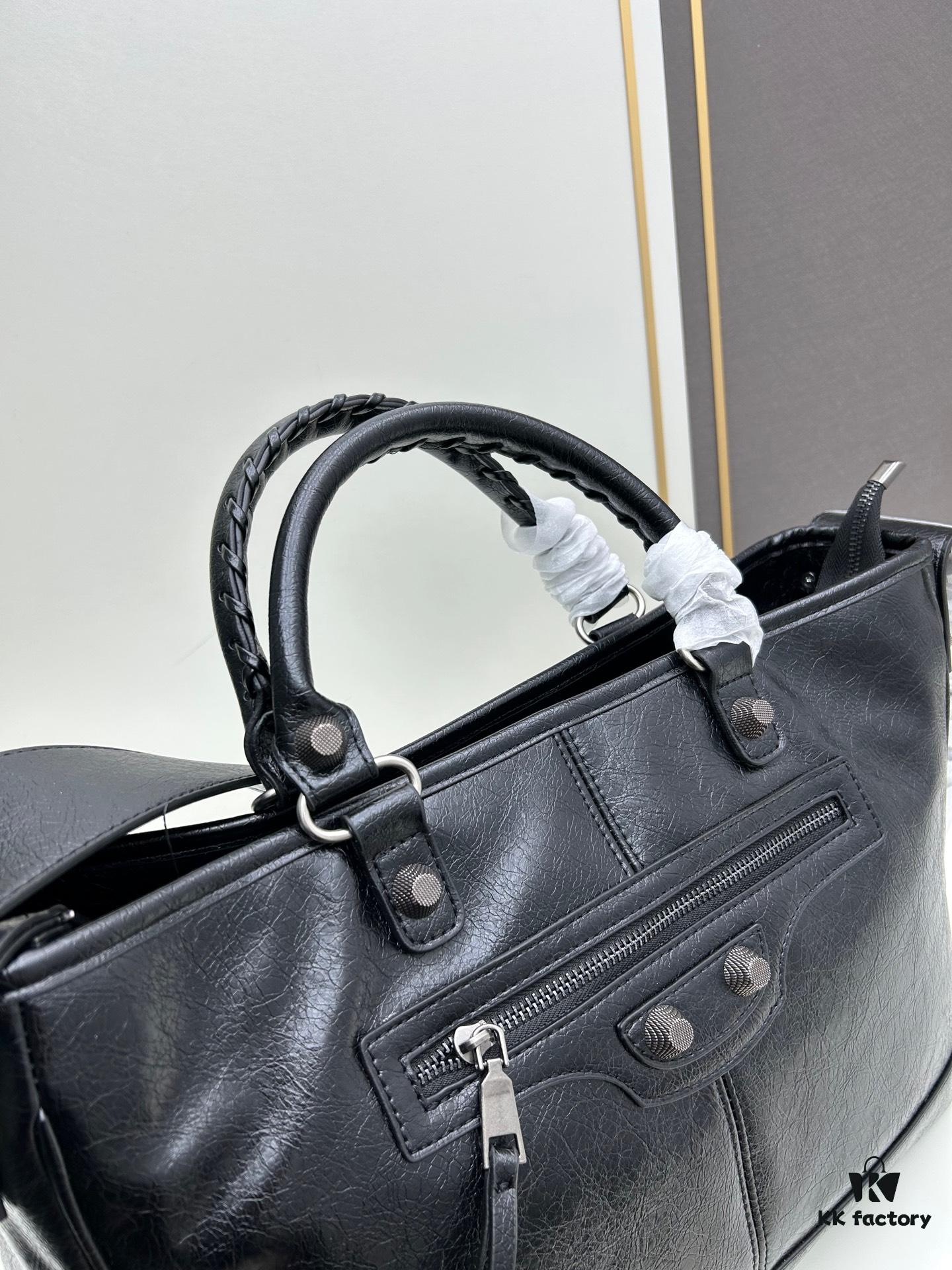6930db7a6e68136f4d9b1b3f Street Fighter! Balenciaga Motorcycle Bag with Studs