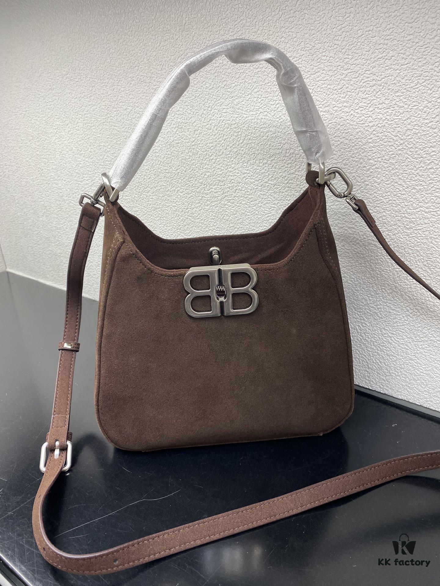 6930db916e68136f4d9b1b58 Balenciaga Suede Hobo Bag, Small 5058, Fall/Winter Style, Highly Popular In-Store Must-Have