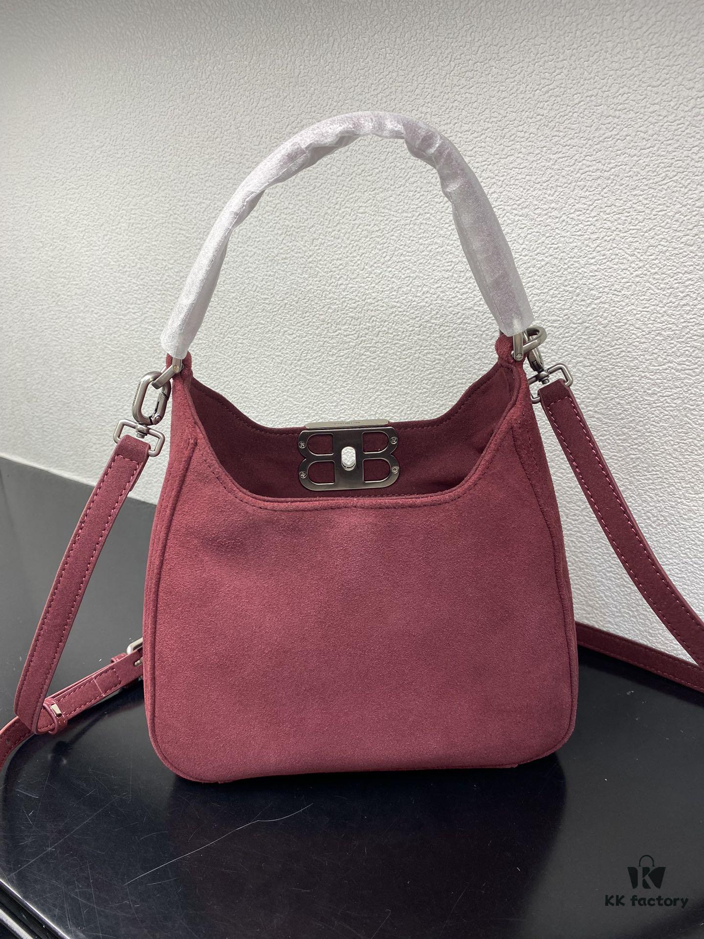 6930db9e6e68136f4d9b1b66 Balenciaga Suede Hobo Bag, Small 5058, Fall/Winter Style, Highly Popular In-Store Must-Have
