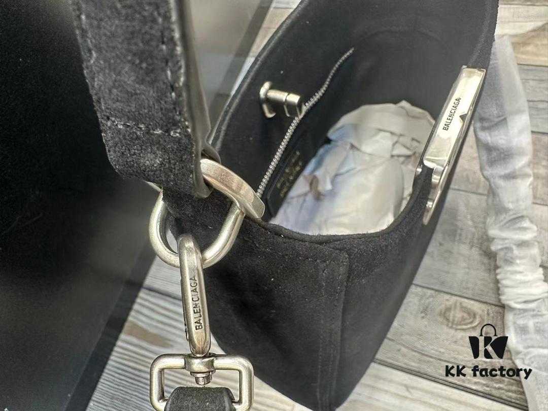6930dba36e68136f4d9b1b6d Balenciaga Saffiano Hobo Bag, Small 5058, Fall/Winter Style, Highly Popular In-Store Must-Have