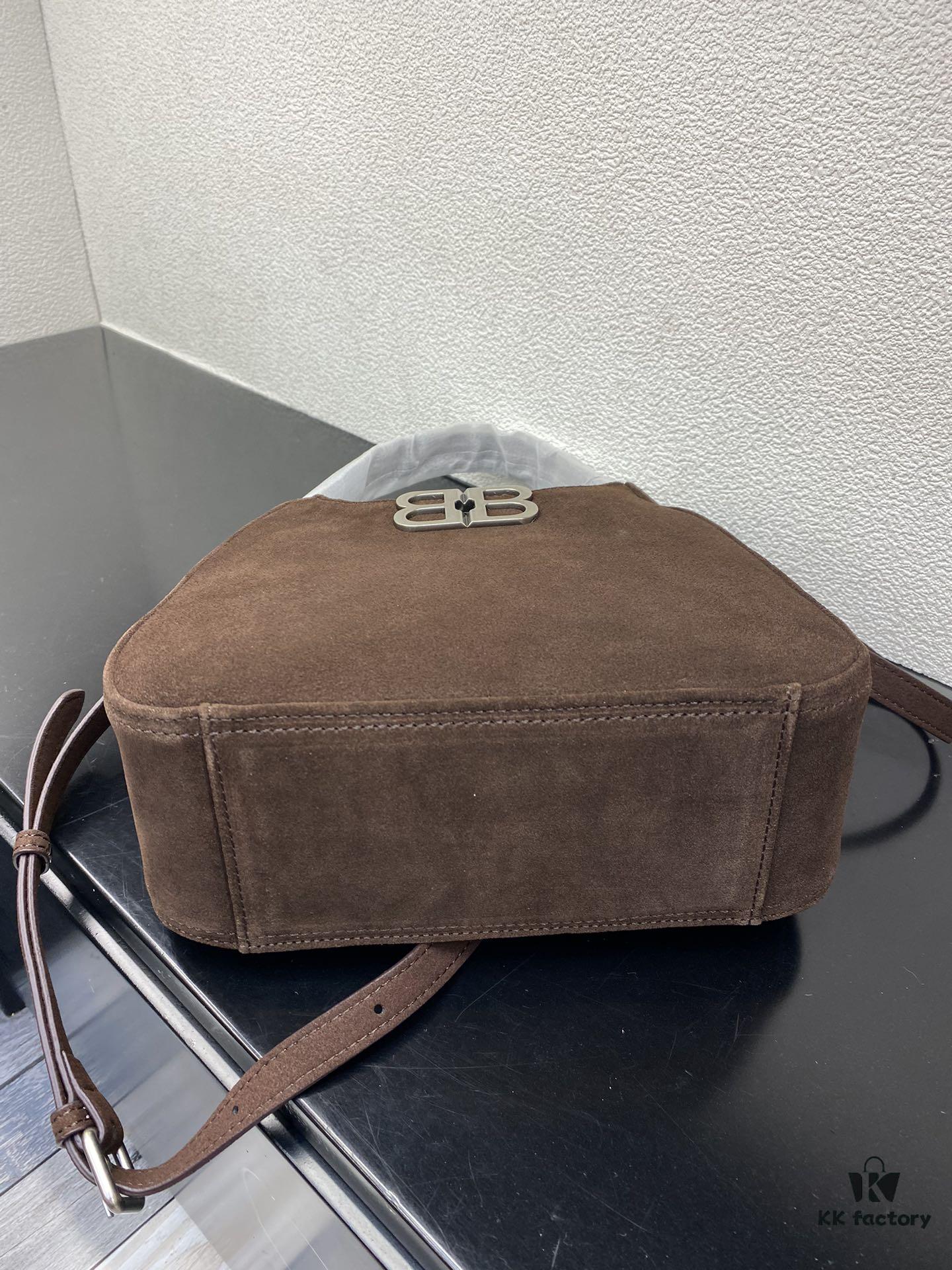 6930dba66e68136f4d9b1b72 Balenciaga Suede Hobo Bag, Small 5058, Fall/Winter Style, Highly Popular In-Store Must-Have