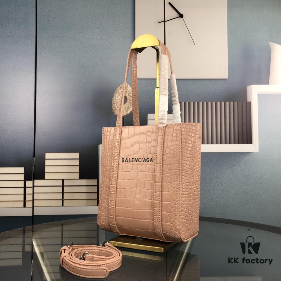 6930dc1b6e68136f4d9b1c30 New Arrival Balenciaga B. Everyday Tote Bag - Crocodile Texture, Italian Imported Calfskin, Stylish and Practical Crossbody Handbag