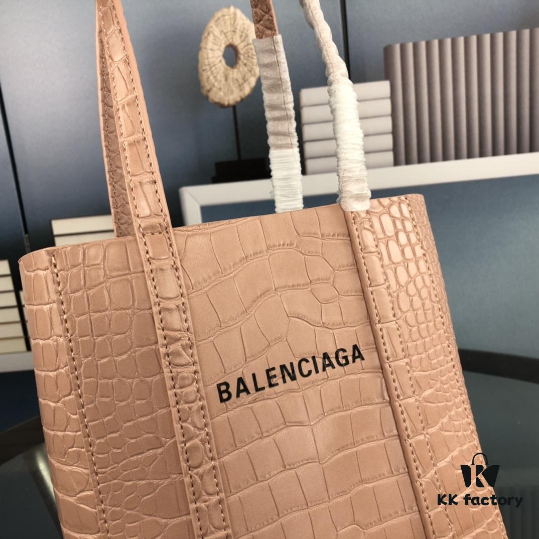 6930dc1e6e68136f4d9b1c33 New Arrival Balenciaga B. Everyday Tote Bag - Crocodile Texture, Italian Imported Calfskin, Stylish and Practical Crossbody Handbag