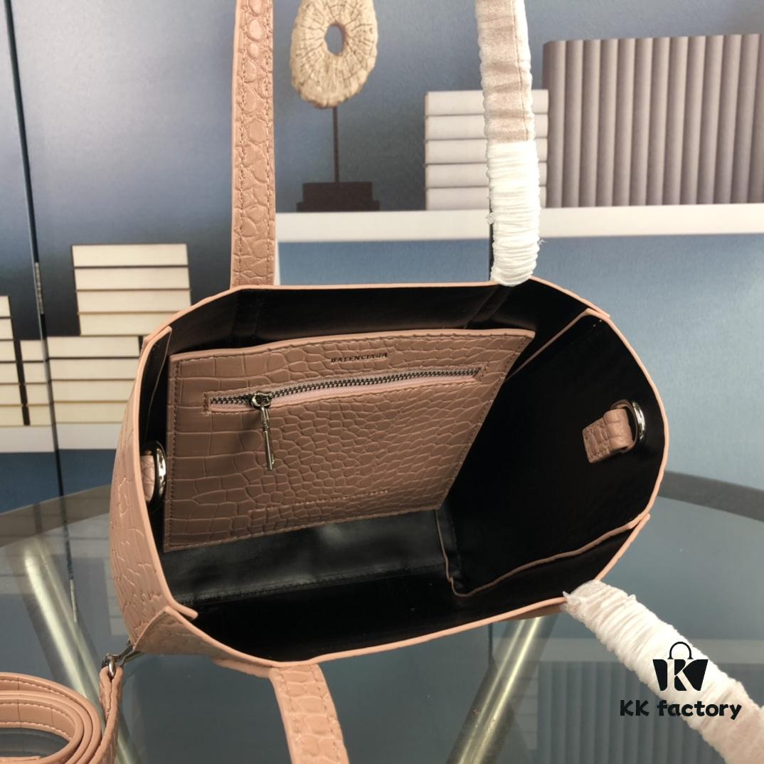 6930dc206e68136f4d9b1c35 New Arrival Balenciaga B. Everyday Tote Bag - Crocodile Texture, Italian Imported Calfskin, Stylish and Practical Crossbody Handbag