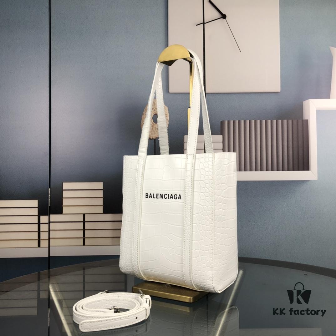 6930dc266e68136f4d9b1c3f New Balenciaga B. Everyday Tote Bag in Crocodile Print - Italian Imported Calfskin, Stylish and Practical Crossbody Handbag