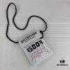 6930dc326e68136f4d9b1c4f New BALENCIAGA Leather Strap Crossbody Bag Graffiti Phone Pouch