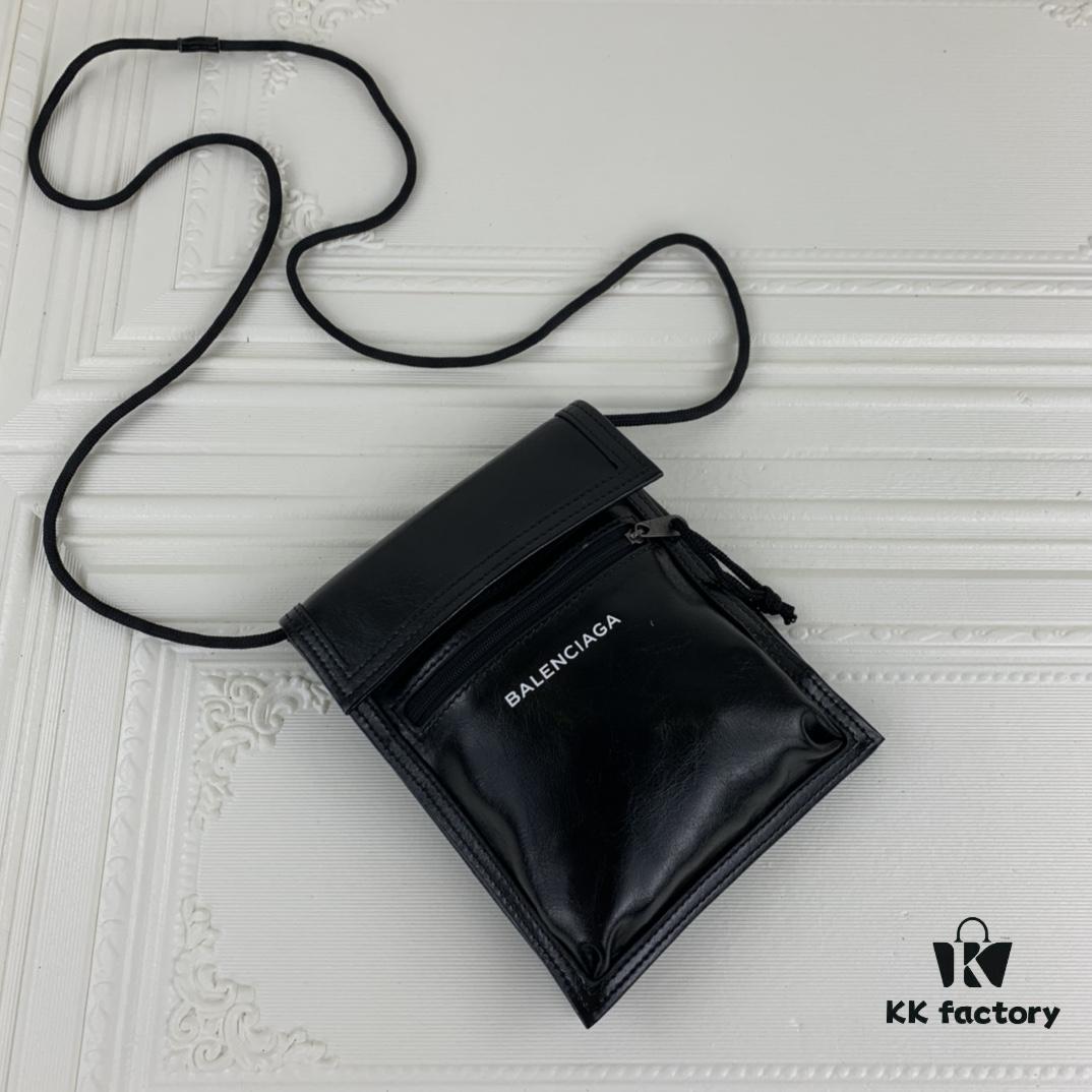 6930dc376e68136f4d9b1c58 New BALEZIA Leather Rope Crossbody Bag Graffiti Phone Bag