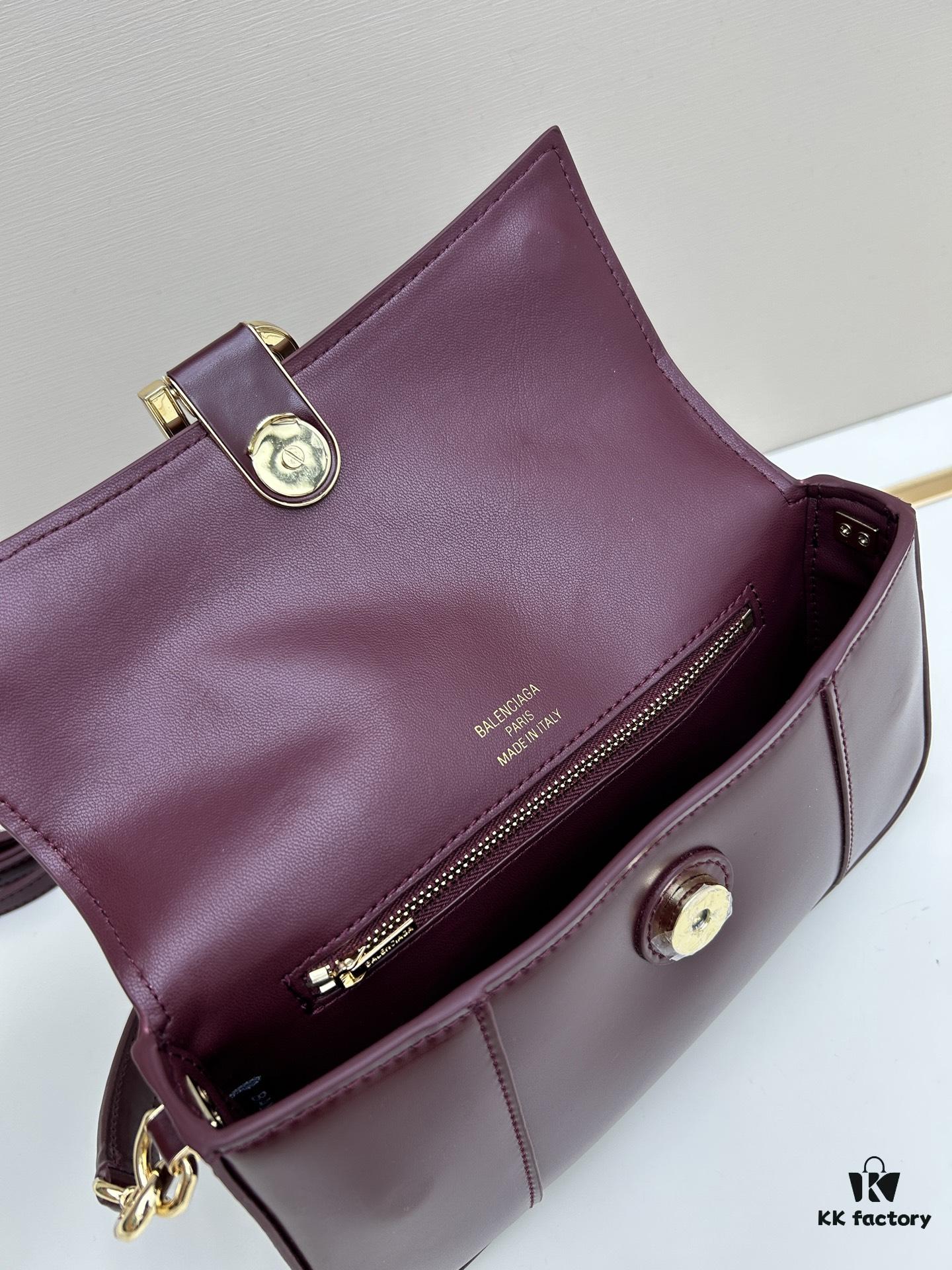 6930dc7c6e68136f4d9b1ca8 Balenciaga Paris H02606, Size 23x13x4cm, Full-Grain Leather, 2025 New Arrival Niche Bag