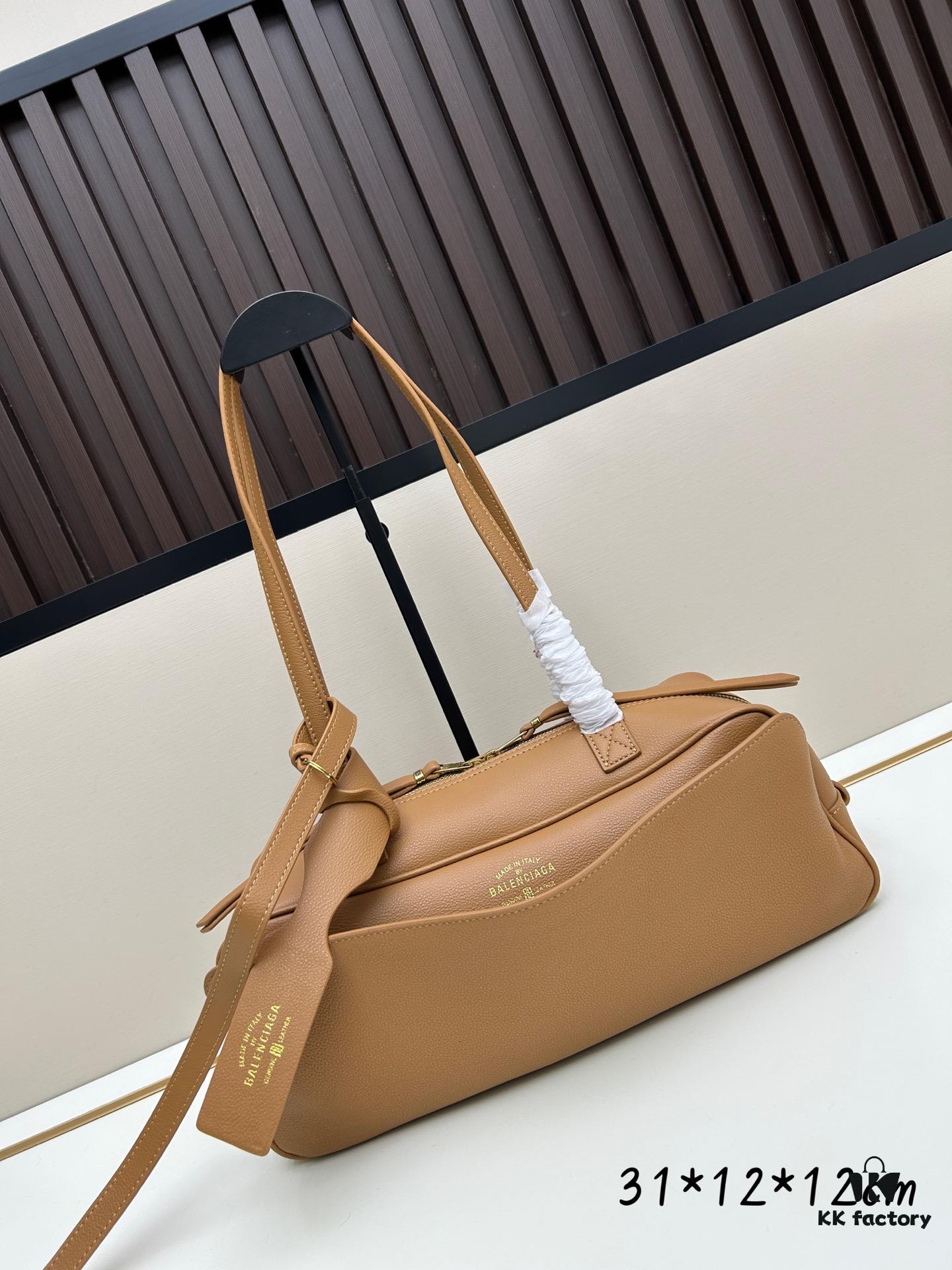 6930dcde6e68136f4d9b1d18 Gift Box Included 🎁, Balenciaga 30.9X11.9X11.9cm Genuine Leather Tote Bag, 2025 New Arrival Niche Style, Must-Have for Early Risers 🛍️