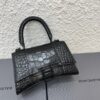6930dd016e68136f4d9b1d49 Balenciaga Hourglass Bag with Crocodile Texture and Black Buckle - Must-Have for Fashion Enthusiasts