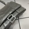 6930dd036e68136f4d9b1d4b Balenciaga Hourglass Bag with Crocodile Texture and Black Buckle - Must-Have for Fashion Enthusiasts
