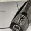 6930dd066e68136f4d9b1d4f Balenciaga Hourglass Bag with Crocodile Texture and Black Buckle - Must-Have for Fashion Enthusiasts