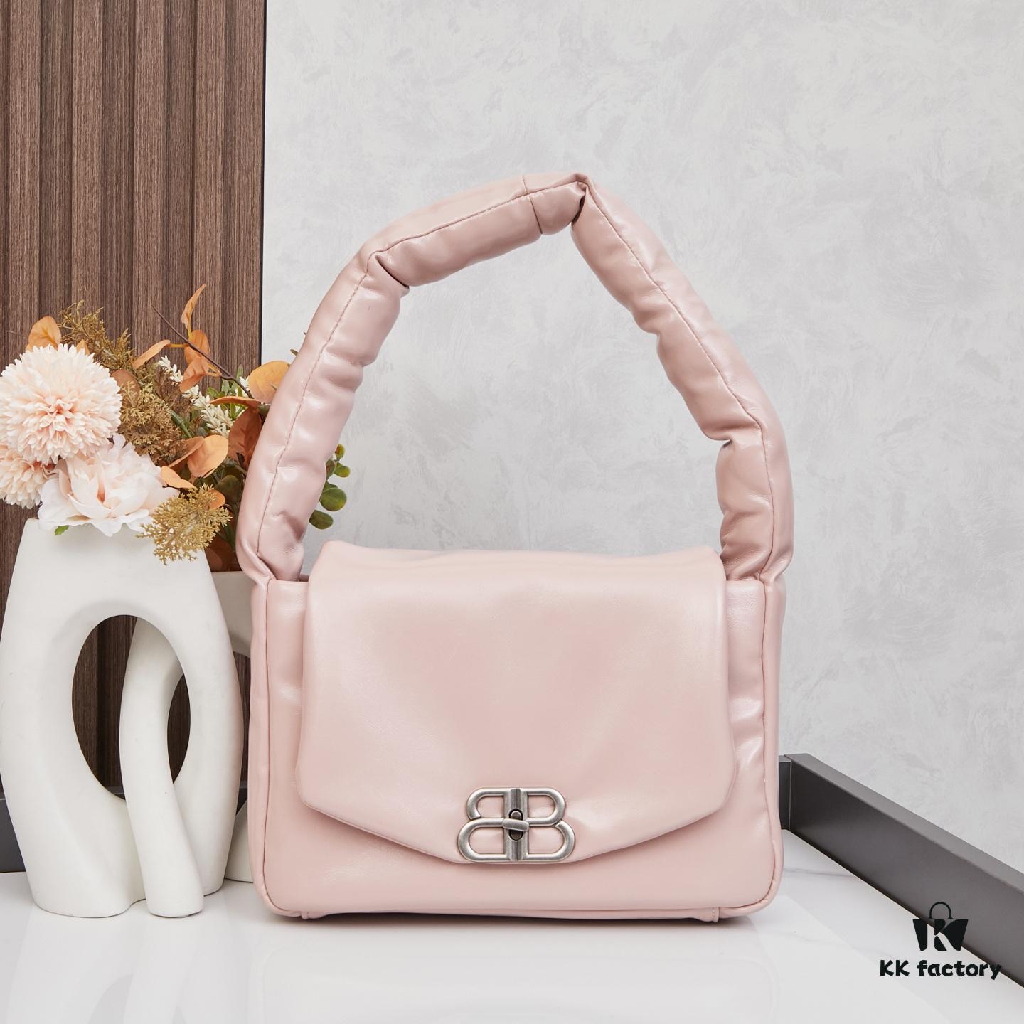 Balenciaga Monaco Small Shoulder Bag in Plain Weave