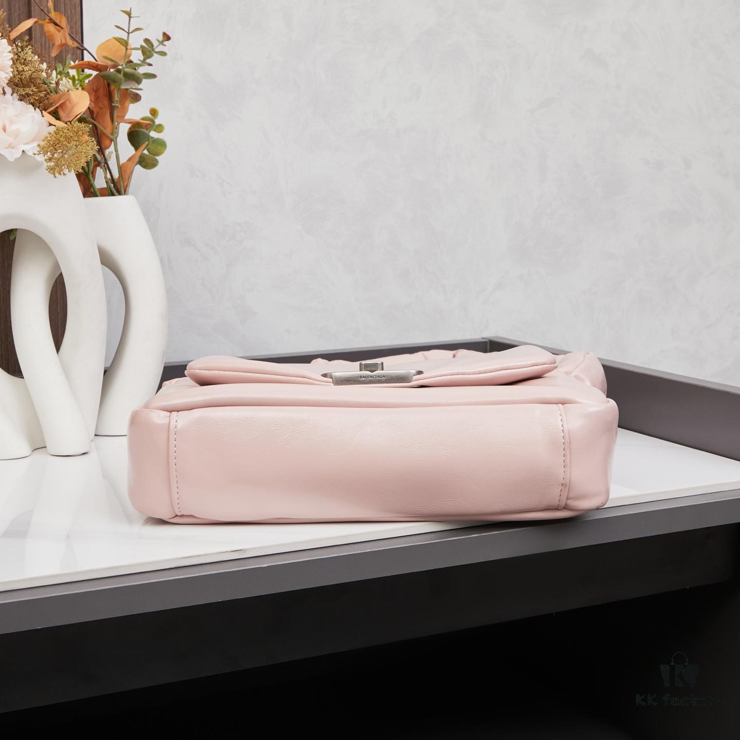 Balenciaga Monaco Small Shoulder Bag in Plain Weave
