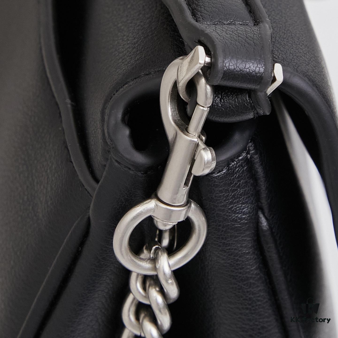 6930de006e68136f4d9b1ea1 New Arrival BALENCIAGA Rodeo Nano Chain Bag in Black Calfskin with Box