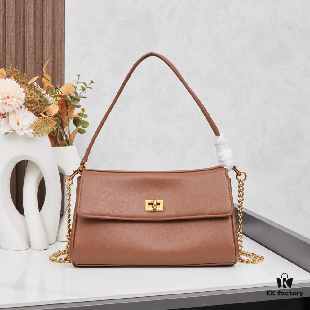 6930de026e68136f4d9b1ea3 New Arrival Balenciaga Rodeo Nano Chain Bag with Box - Calfskin Version, Black