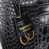 Large Crocodile-Embossed BALENCIAGA Paris Rodeo Series Handbag & Crossbody Bag