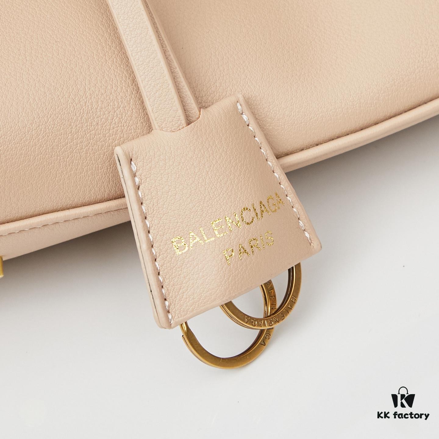 6930de446e68136f4d9b1ee4 Large Smooth Leather BALENCIAGA Paris Fashion! RODEO Series Handbag Crossbody Bag with Box