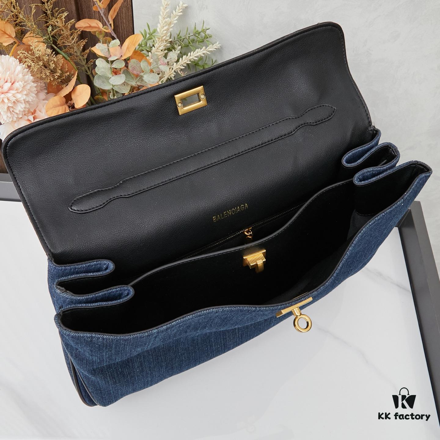 6930de636e68136f4d9b1f03 Large Fabric and Leather Bag with Box BALENCIAGA Paris! RODEO Series – Latest Model Handbag Crossbody Bag