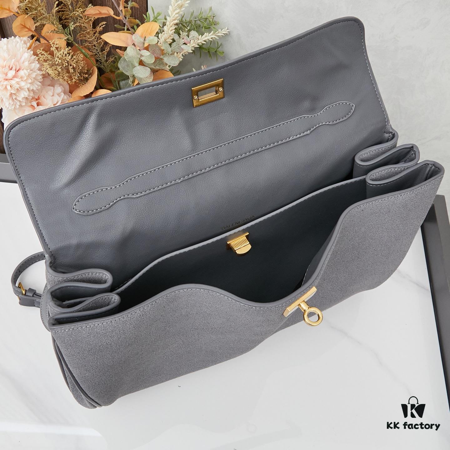 6930de8c6e68136f4d9b1f25 Large Matte Black BALENCIAGA Paris Fashion Rodeo Series Handbag & Crossbody Bag with Box