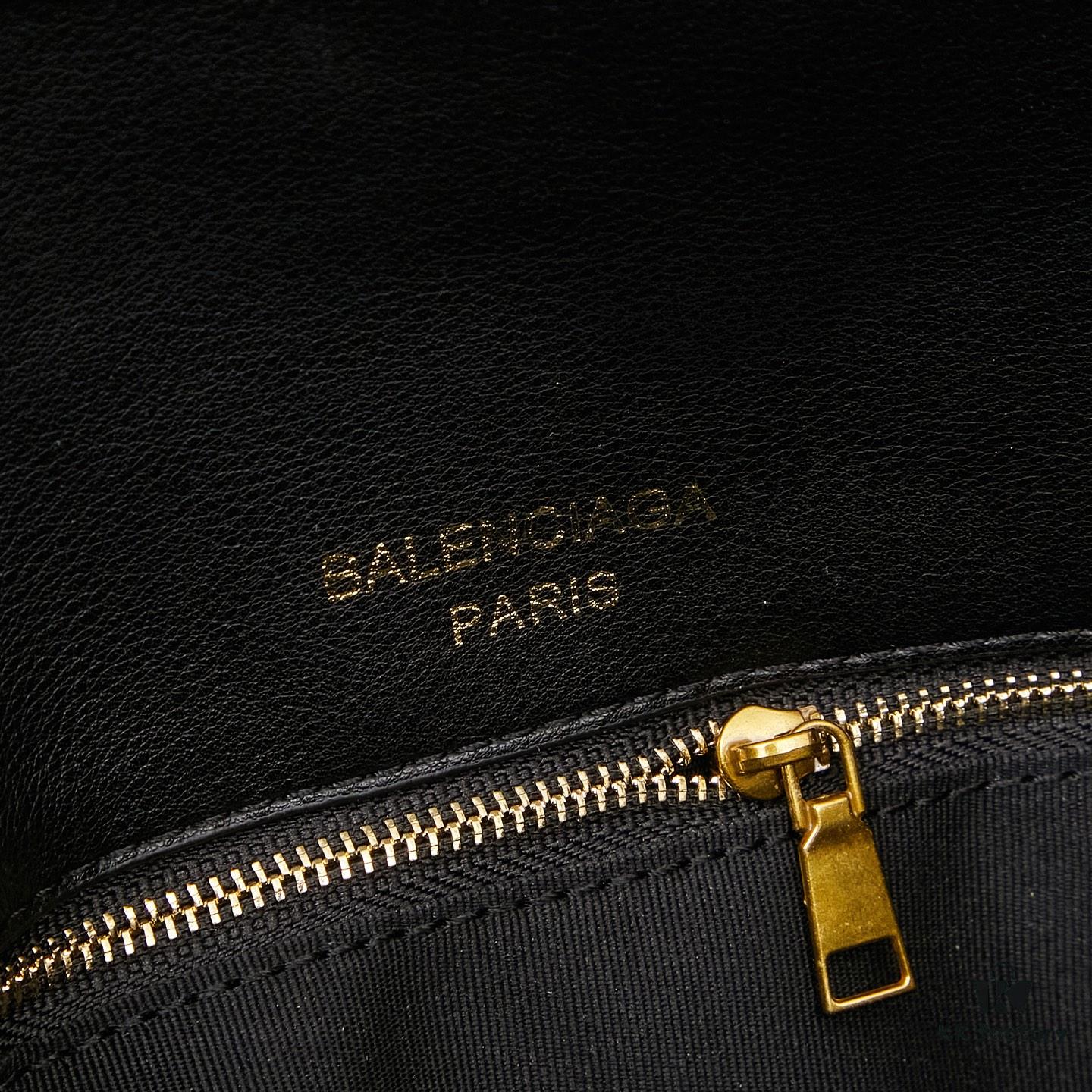 6930de9f6e68136f4d9b1f38 Large Matte Black BALENCIAGA Paris Fashion Rodeo Series Handbag & Crossbody Bag with Box