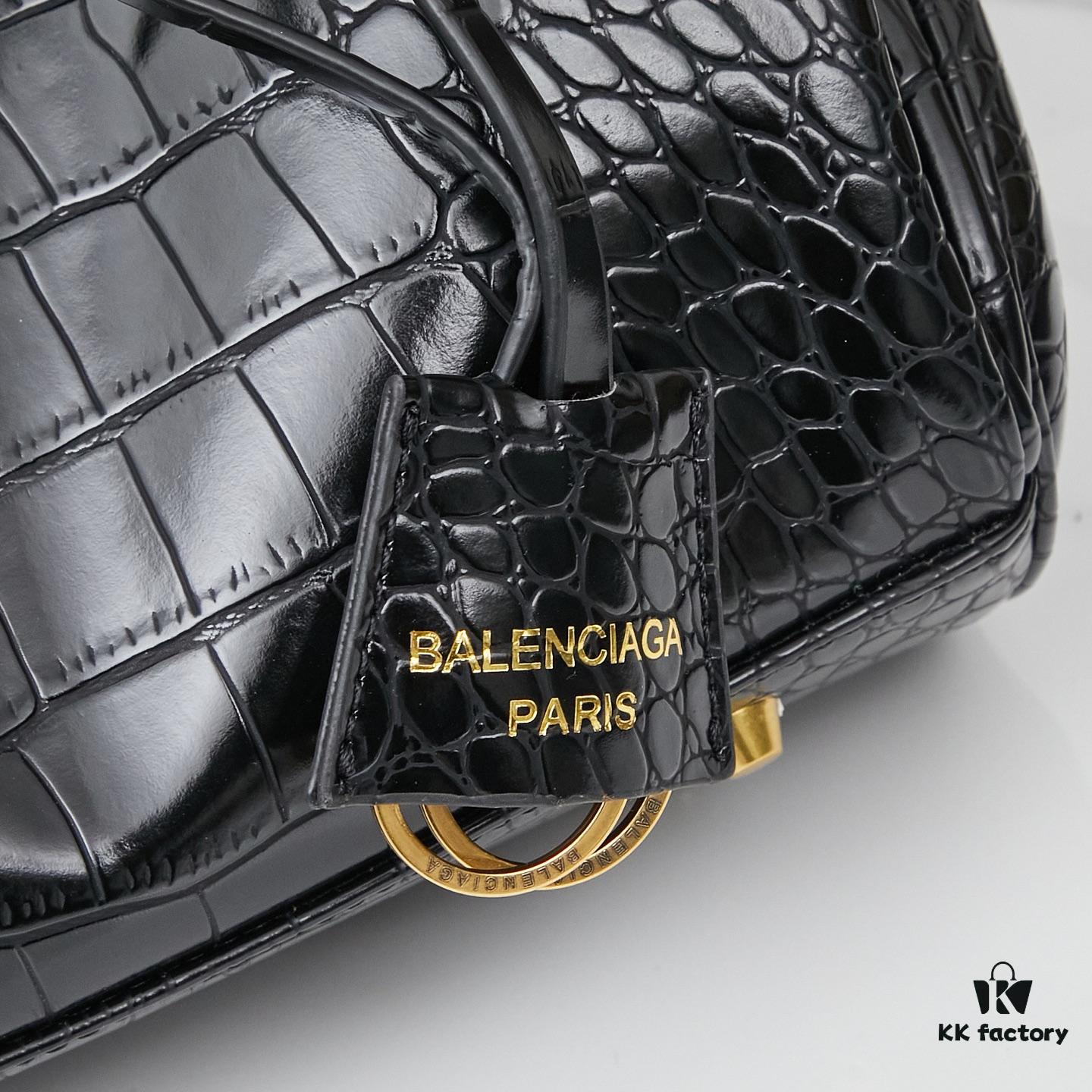 6930dea46e68136f4d9b1f3f Mini Crocodile Embossed BALENCIAGA Paris! RODEO Series Handbag Crossbody Bag