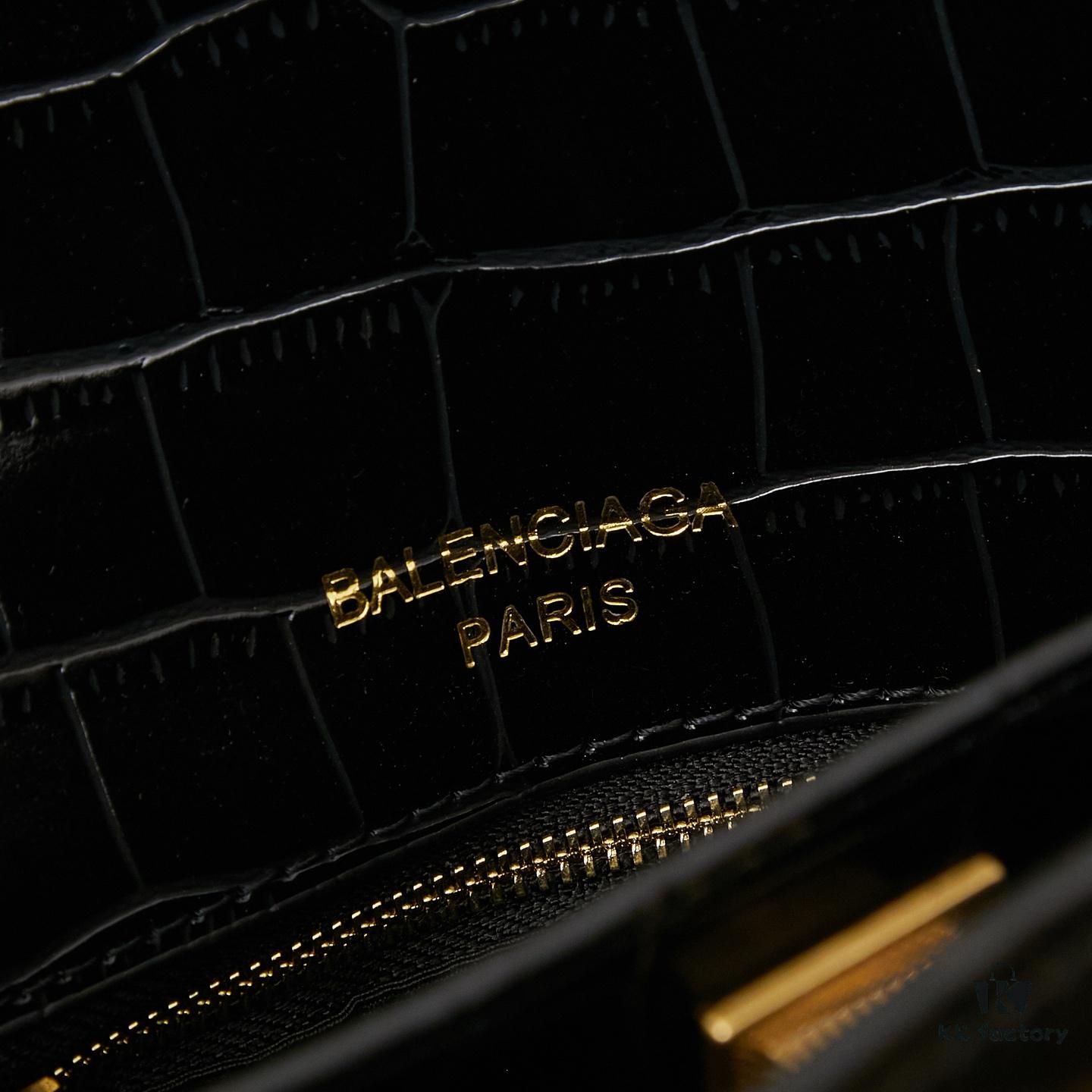 6930dea76e68136f4d9b1f41 Mini Crocodile Embossed BALENCIAGA Paris! RODEO Series Handbag Crossbody Bag